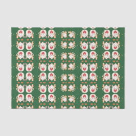 Kerst Cacao Geometrisch abstract ontwerp Tissuepapier