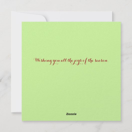 Kerst Cactus Briefkaart (Achterkant)