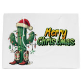 Kerst Cactus  Groot Cadeauzakje (Voorkant)