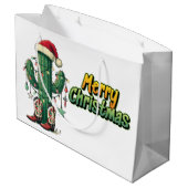 Kerst Cactus  Groot Cadeauzakje (Achterkant Gekanteld)