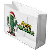 Kerst Cactus  Groot Cadeauzakje (Voorkant Gekanteld)