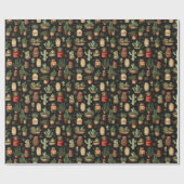 Kerst Cactus Holiday Jam Rustiek Western Cadeaupapier (Vlak)