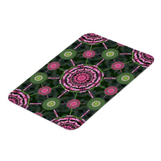 Kerst Cactus Mandala Array Kerstmagneet Magneet (Linkerzijde)