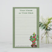 Kerst Cactus Stationery Briefpapier (Staand voorkant)