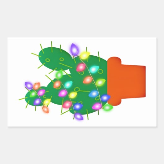 Kerst Cactus Stickers (Voorkant)