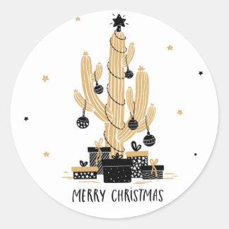 Kerst Cactus Tree Labels