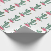 Kerst Cactus Western Patroon Cadeaupapier (Hoek)