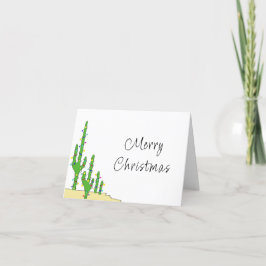 Kerst-Cactus-woestijn - zuidwesten Feestdagen Kaart