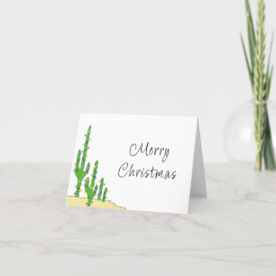 Kerst-Cactus-woestijn - zuidwesten Feestdagen Kaart