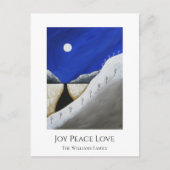 Kerst-Cactus-woestijn - zuidwesten Feestdagenkaart (Voorkant)