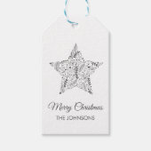 Kerst cadeau label, cadeau label, hang label cadeaulabel (Voorkant)