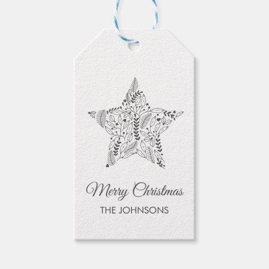 Kerst cadeau label, cadeau label, hang label cadeaulabel (Voorkant)