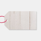 Kerst cadeau Label | Kalligrafie en klimop Cadeaulabel (Achterkant Horizontaal)