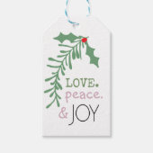 Kerst cadeau Label. Vakantie Label, Modern Christm Cadeaulabel (Voorkant)