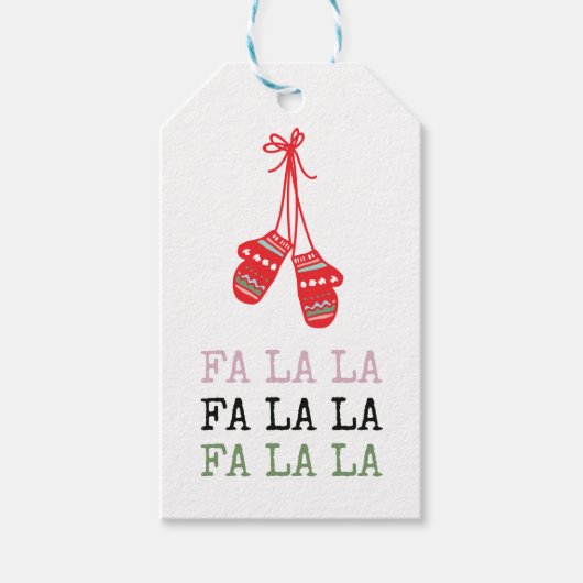 Kerst cadeau Label. Vakantie Label, Modern Christm Cadeaulabel (Voorkant)