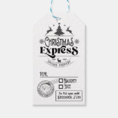 Kerst cadeau label, vakantie Labels, Cadeaulabel (Voorkant)