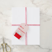 Kerst cadeau Label voor liefhebber | Schattigee ka Cadeaulabel (Met Touw)