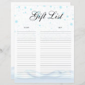 Kerst cadeau lijst cadeau tracker (Voorkant / Achterkant)