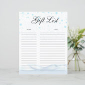 Kerst cadeau lijst cadeau tracker (Staand voorkant)