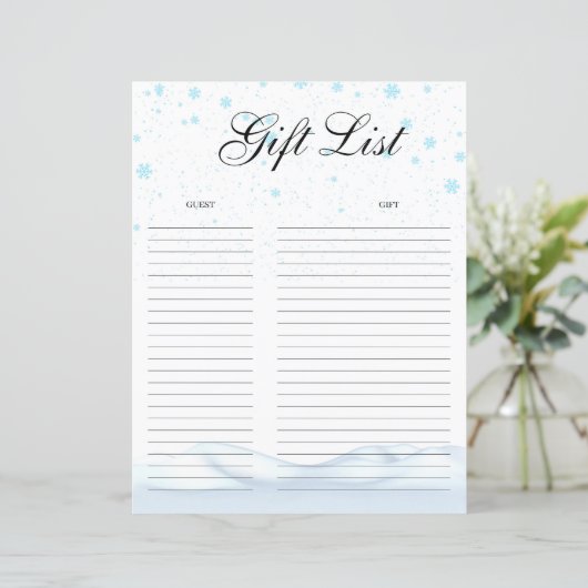 Kerst cadeau lijst cadeau tracker (Staand voorkant)