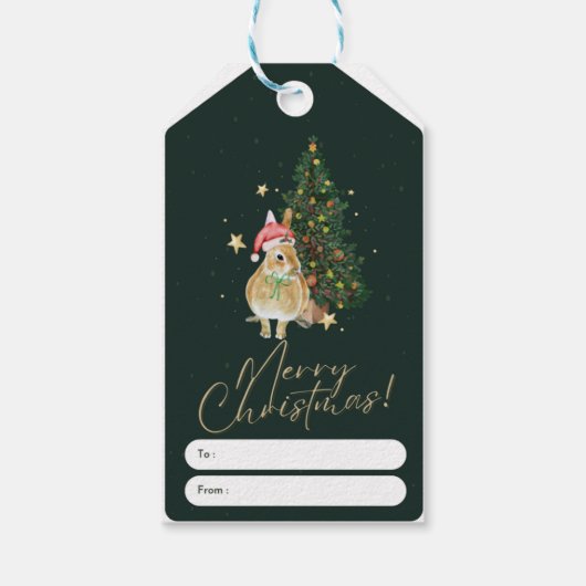 Kerst Cadeau Tags Cadeaulabel (Achterkant)