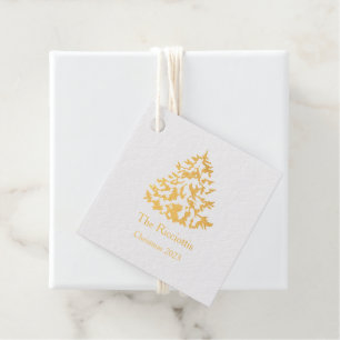 Kerst cadeau tags, Kerstboom Label