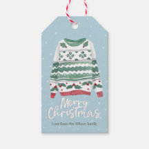 Kerst cadeau tags - lelijke trui