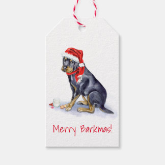 Kerst Cadeau Tags - Rottweiler - Hond Cadeau Wrap Cadeaulabel
