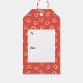 Kerst cadeau tags schattige pinguïn cadeaulabel (Achterkant)