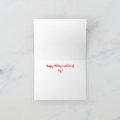 Kerst cadeau verpakking monsters bedankkaart (Binnen)