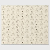 Kerst cadeau wrap eenvoudig minimaal cadeaupapier (Vlak)