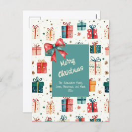 Kerst  Cadeaupakketten Post Kaart