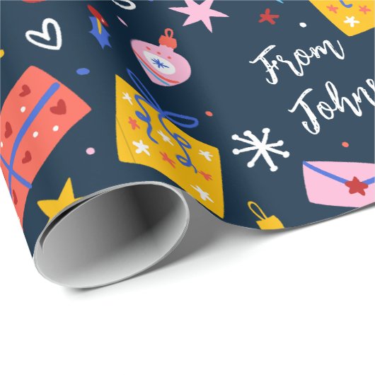  kerst cadeaupapier (Rol Hoek)