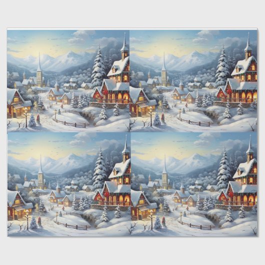  kerst cadeaupapier (Vlak)