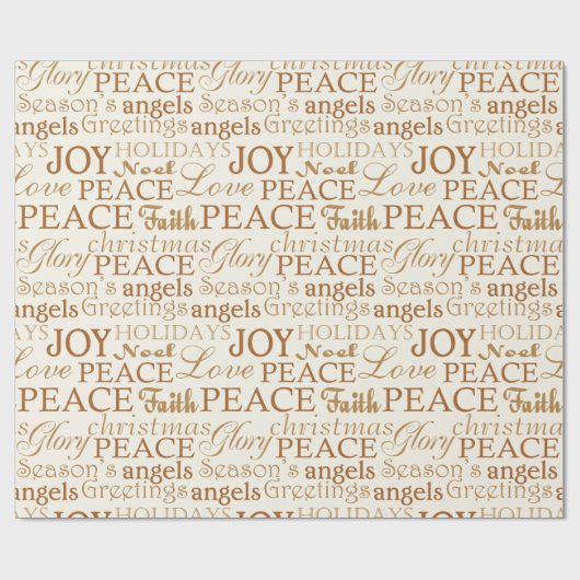 Kerst cadeaupapier (tekst afdrukken) (Vlak)