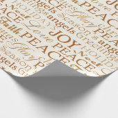 Kerst cadeaupapier (tekst afdrukken) (Hoek)