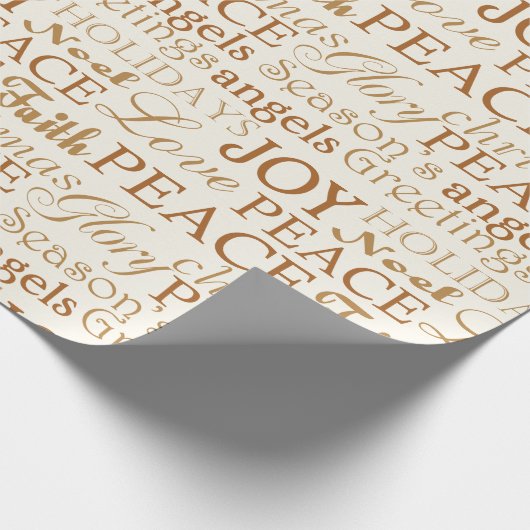 Kerst cadeaupapier (tekst afdrukken) (Hoek)