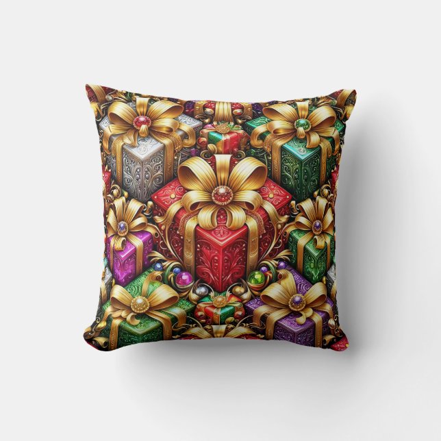 KERST ~ Cadeaus voor Kerstmis ~ Kussen (Voorkant)