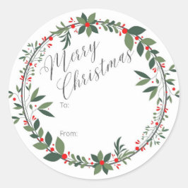 Kerst cadeauverpakking Sticker