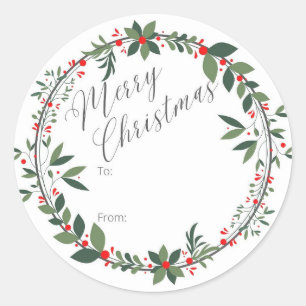 Kerst cadeauverpakking Sticker