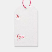 KERST CADOUKAARTJE VINTAGE VOS CADEAULABEL (Achterkant)
