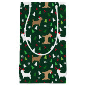 Kerst Cairn Terrier Honden Vakantie Cairns Klein Cadeauzakje (Voorkant)