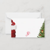 Kerst Calligrafisch Schrift Monogram Sjabloon (Voorkant)
