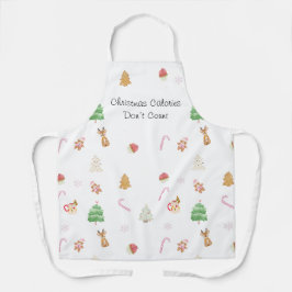 Kerst calorieën tellen niet keuken Schort