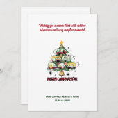 Kerst Camper Forest Camping Outdoor Adventure Feestdagenkaart (Voorkant / Achterkant)