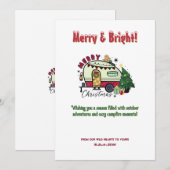 Kerst Camper Home Camping Outdoor Adventure Feestdagenkaart (Voorkant / Achterkant)