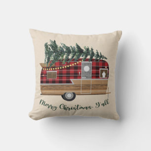 Kerst Camper Kussen