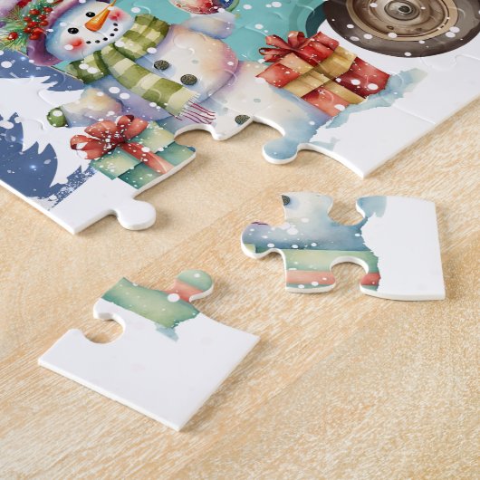 Kerst Camper Puzzel Legpuzzel (Zijkant)