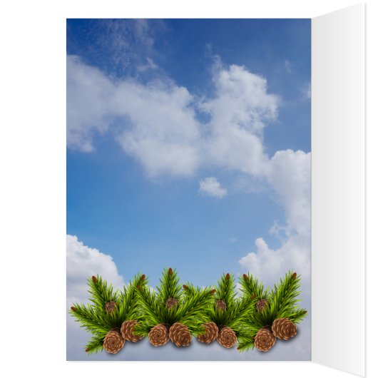 Kerst Camping Paar Liefde Bericht Kaart (Binnen (Links))