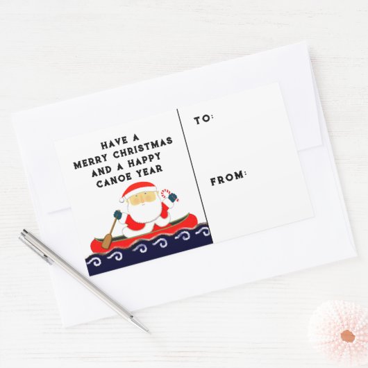 Kerst Camping Vakantie Cadeau Labels (Envelop)